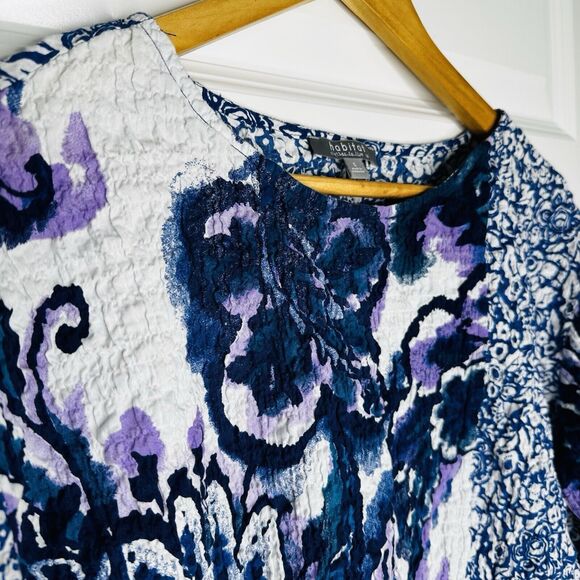 Habitat Stir It Up Patchwork Floral Cropped Sleeve Top - Picture 4 of 7